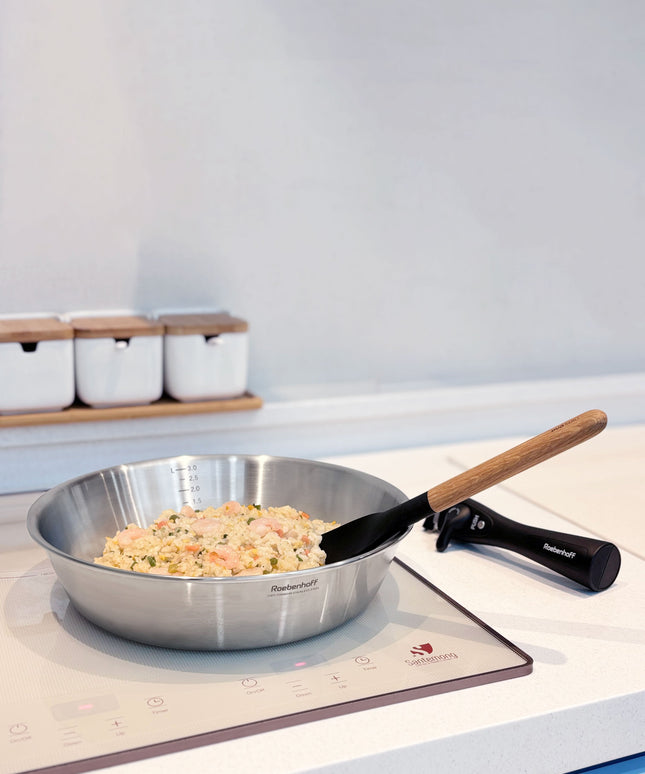 316 Ti Stainless Steel Conical Pan 28cm
