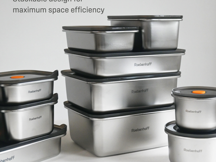 316 Stainless Steel Food Container 600ml (Rectangle)