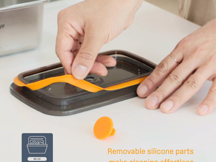 316 Stainless Steel Food Container 2300ml (Rectangle)