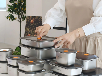 316 Stainless Steel Food Container 800ml (Square)