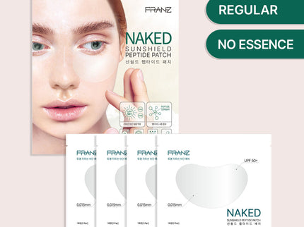 Franz Naked Sunshield Peptide Patch (Regular Size, 4 Pairs)