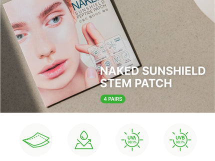 Franz Naked Sunshield Peptide Patch (Regular Size, 4 Pairs)