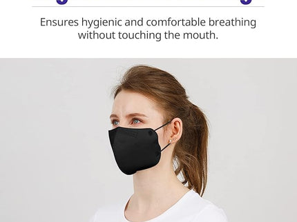 KEGIS Disposable 2D Face Mask (10PCS)_Black