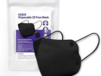 KEGIS Disposable 2D Face Mask (10PCS)_Black