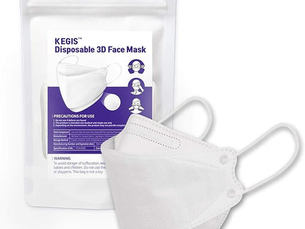 KEGIS Disposable 3D Face Mask (10PCS)_White