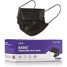 KEGIS Disposable Face Mask (50PCS)_Black
