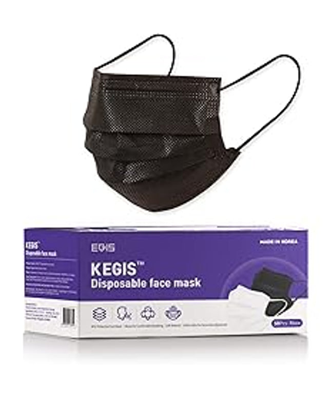 KEGIS Disposable Face Mask (50PCS)_Black