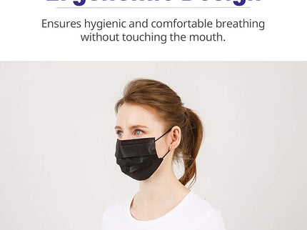 KEGIS Disposable Face Mask (50PCS)_Black