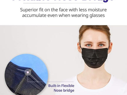 KEGIS Disposable Face Mask (50PCS)_Black