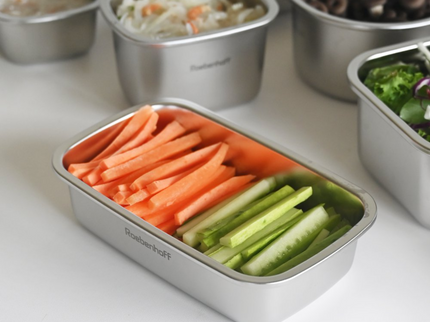 316 Stainless Steel Food Container 600ml (Rectangle)
