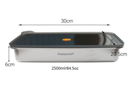 316 Stainless Steel Food Container 2500ml (Baht)