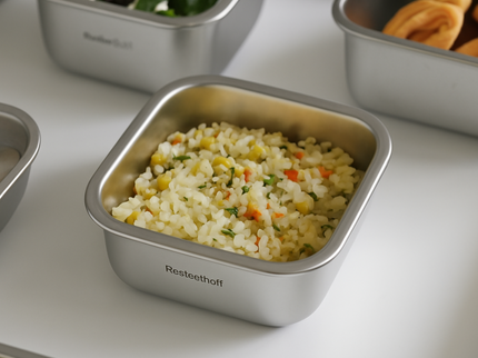 316 Stainless Steel Food Container 500ml (Square)