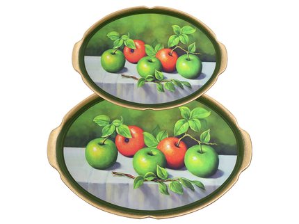 Apple 2P Set(Medium, Large) Marble, ABS
