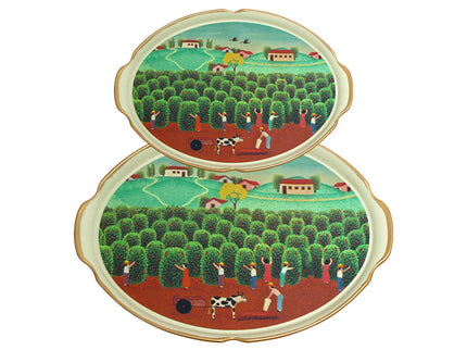 Garden 2P Set(Medium, Large) Marble, ABS