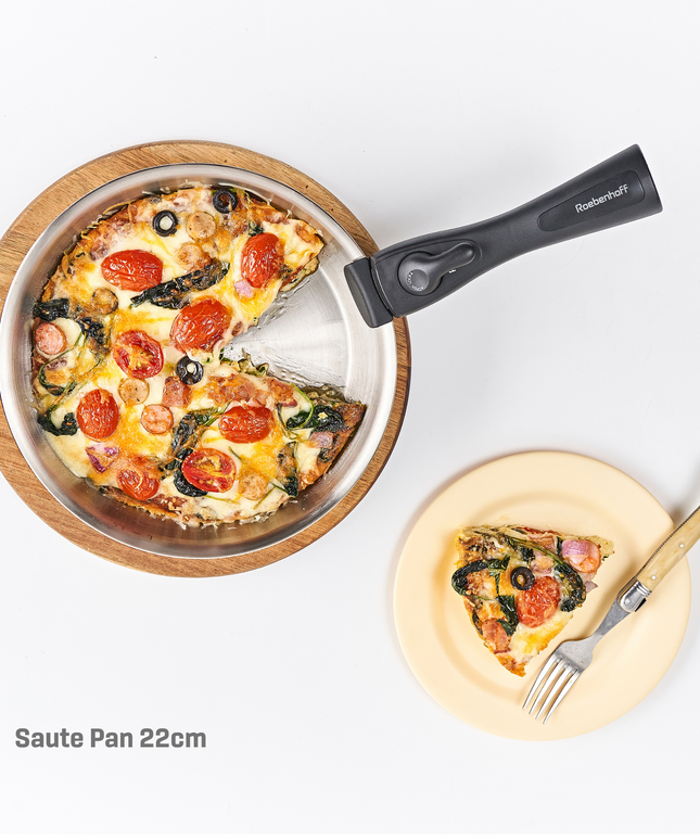 316 Ti Stainless Steel Saute Pan 22 cm