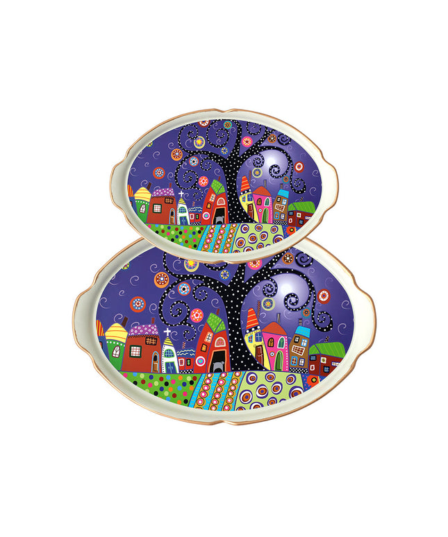 Village 2P Set(Middle, Large) Marble, ABS
